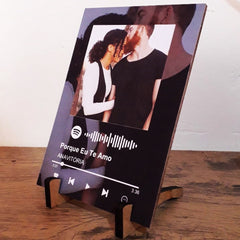 ￼Placa Spotify de Mesa Personalizado