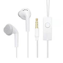 Fone de ouvido branco para samsung,headset com fio e microfone